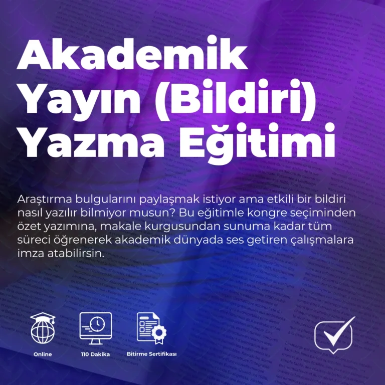 Akademik Yayın (Bildiri) Yazma