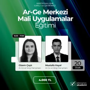 Ar-Ge Merkezi Mali Uygulamalar